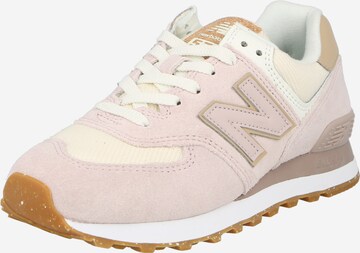 Baskets basses new balance en rose : devant