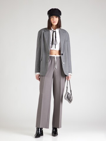 ONLY - Pierna ancha Pantalón 'ONLMARINE' en gris