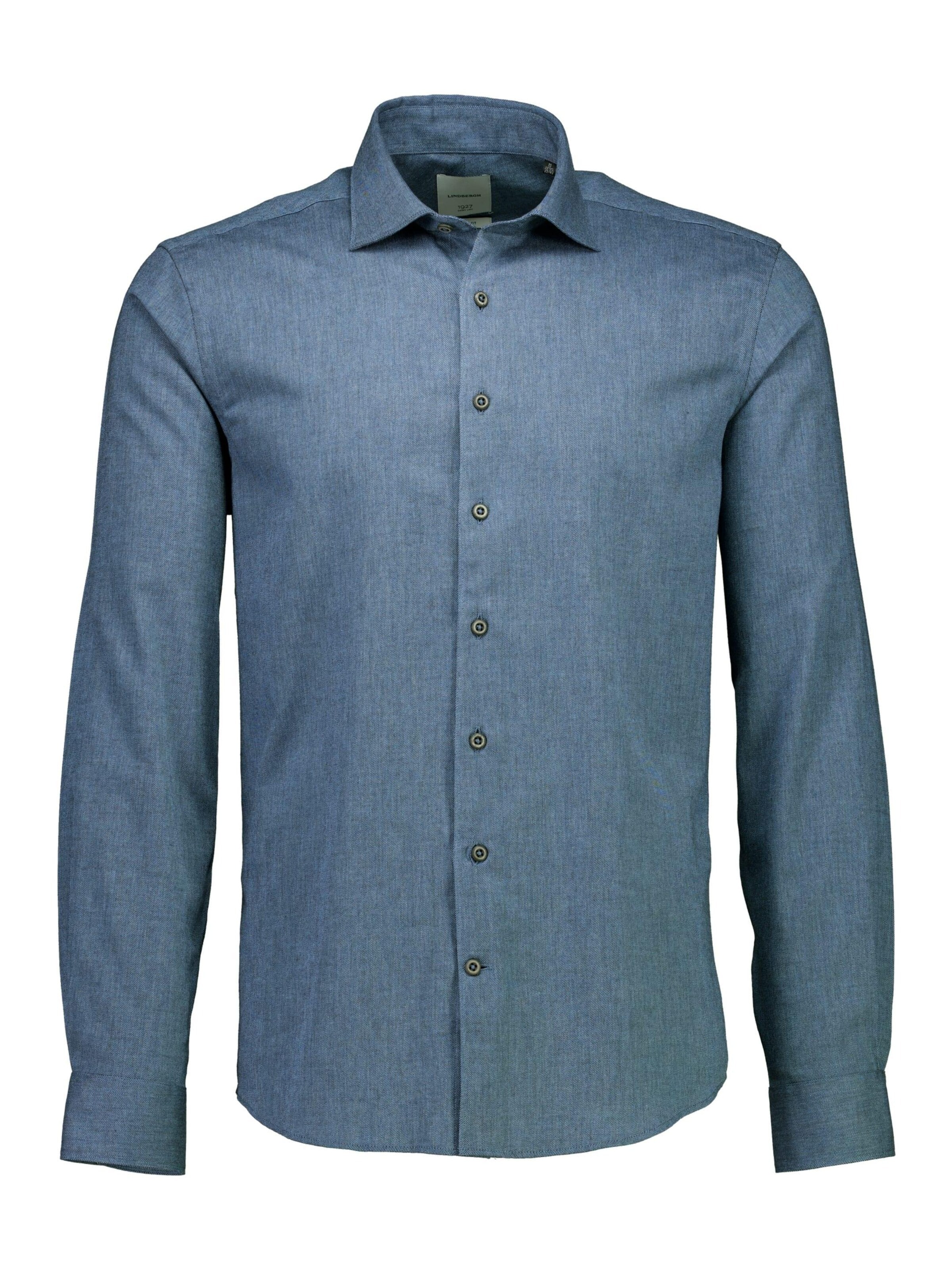 Regular fit Camicia di Lindbergh in blu: frontale