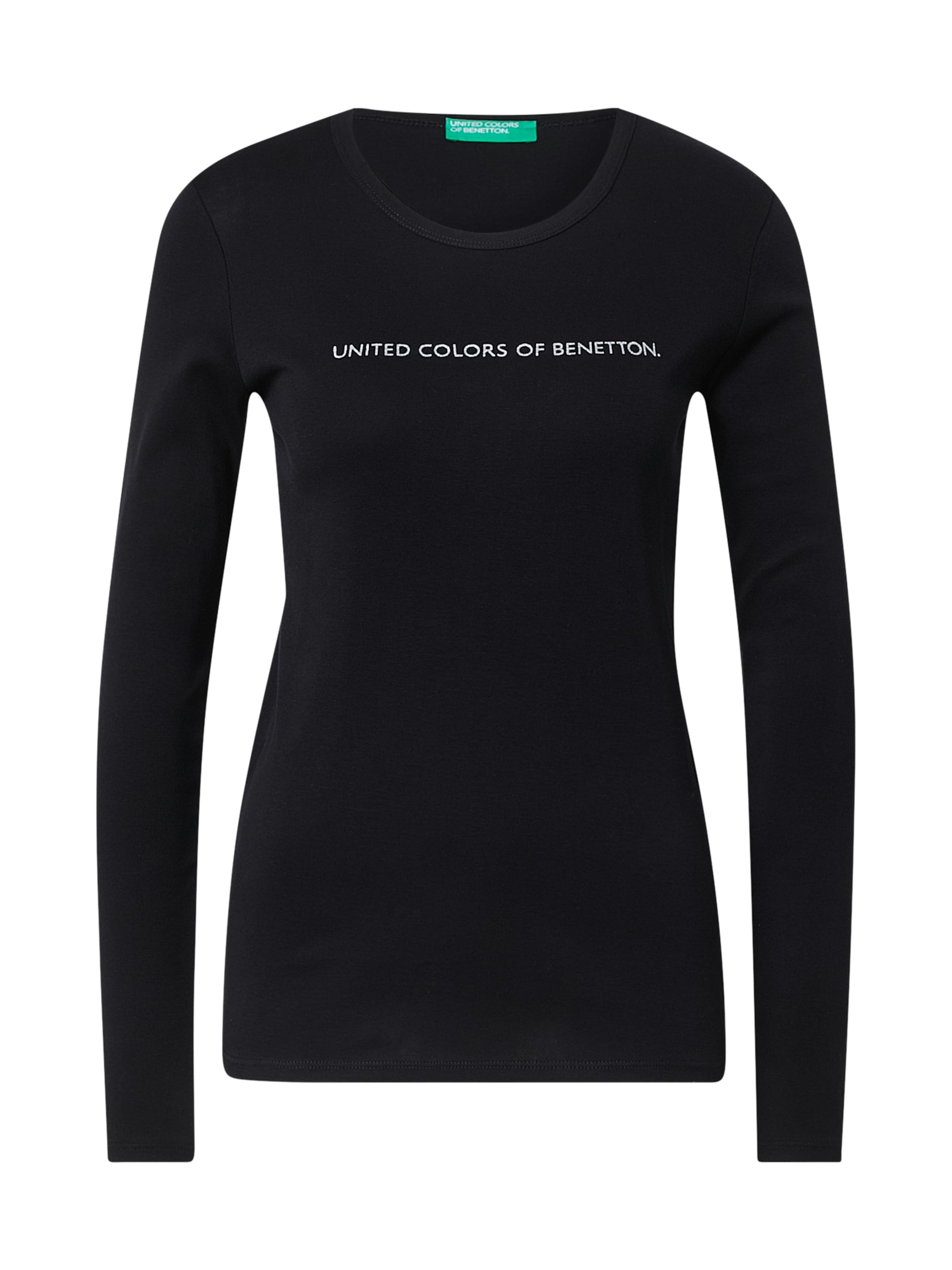 UNITED COLORS OF BENETTON Shirt in Black: front
