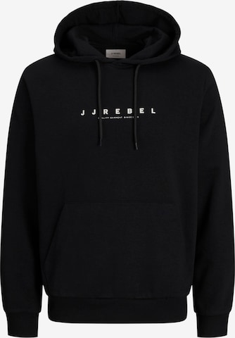 Sweat-shirt 'JREBROCKY' JJ Rebel en noir : devant