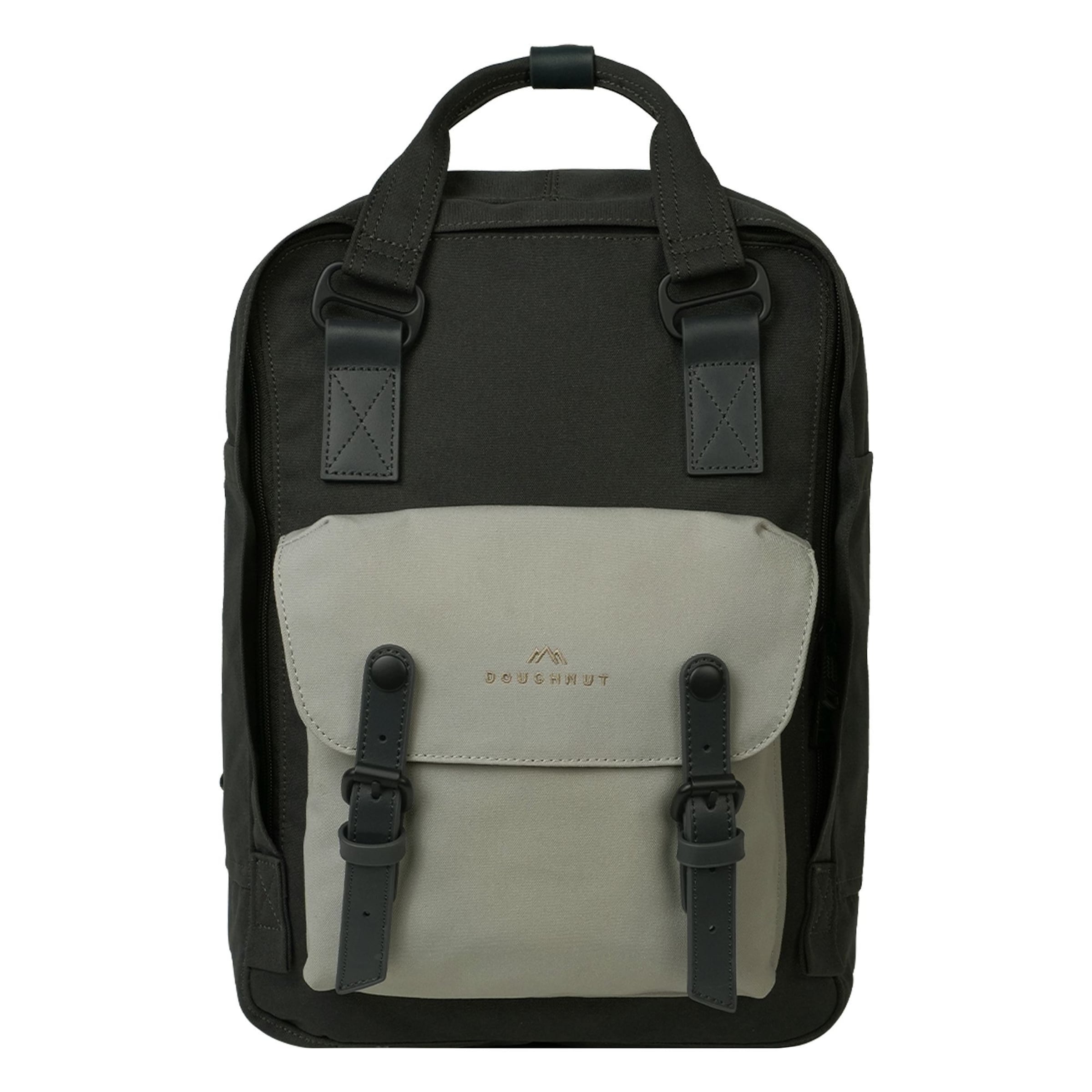 Doughnut Backpack in Black: front