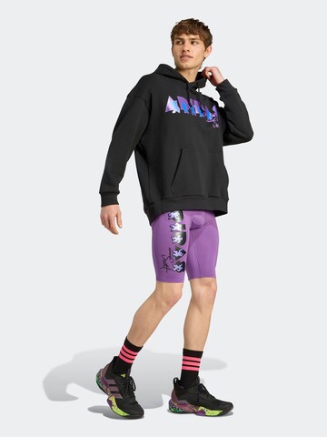 ADIDAS PERFORMANCE Скинни Спортивные штаны 'Adidas x Jeremy Scott' в Лиловый: спереди