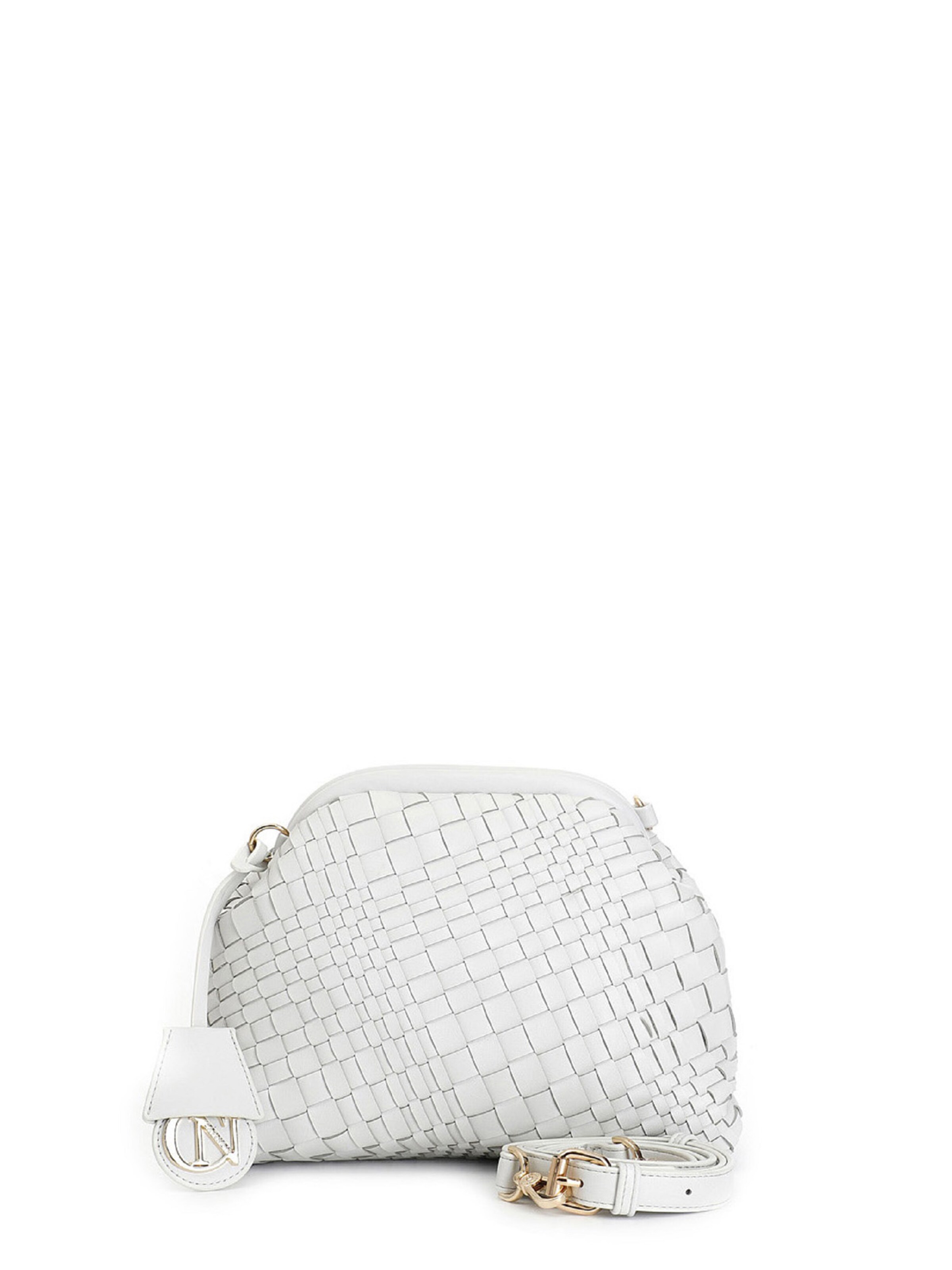 Borsa a tracolla di CAFè NOIR in bianco: frontale