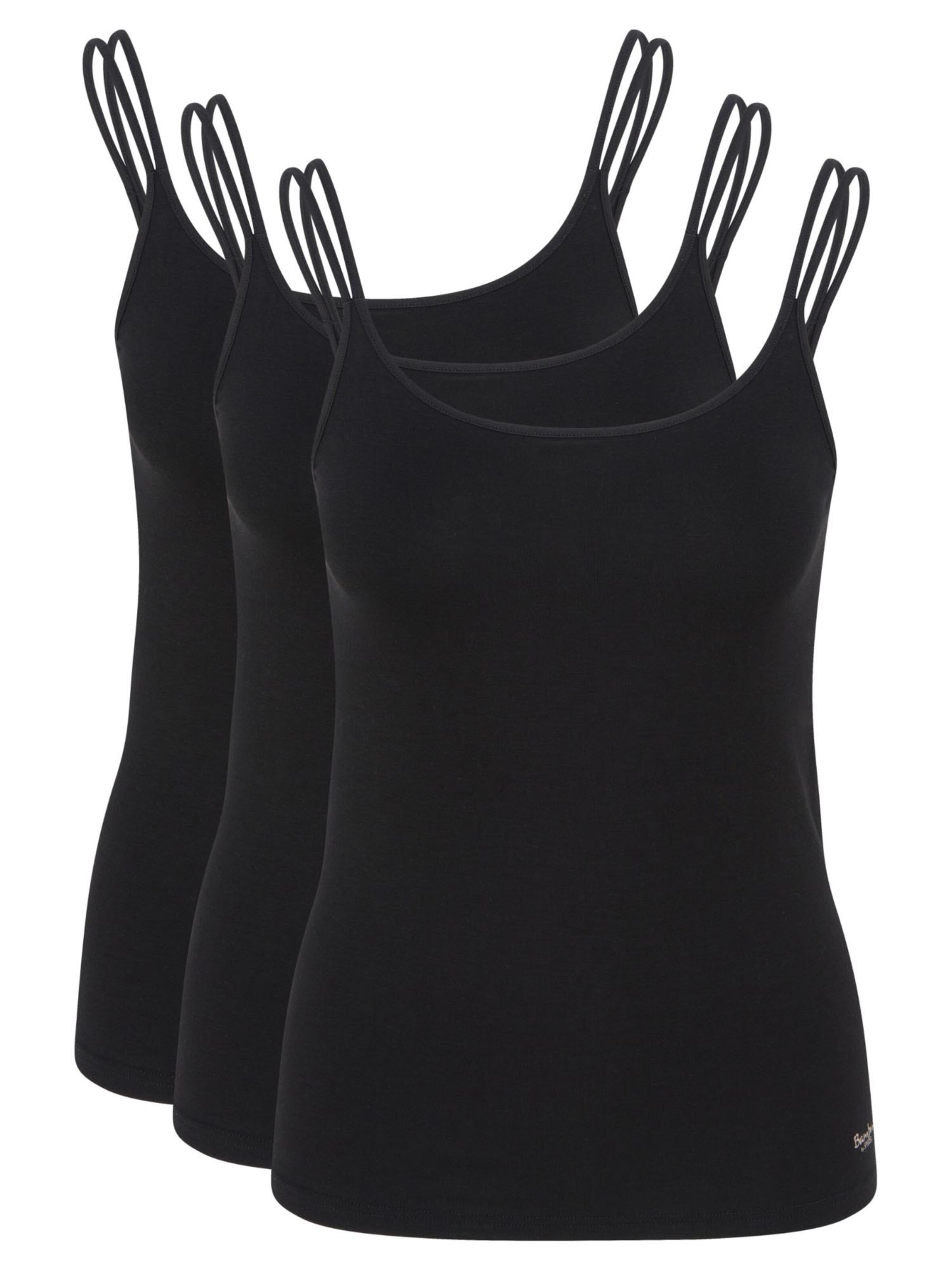 SPEIDEL Undershirt 'Bambus' in Black: front