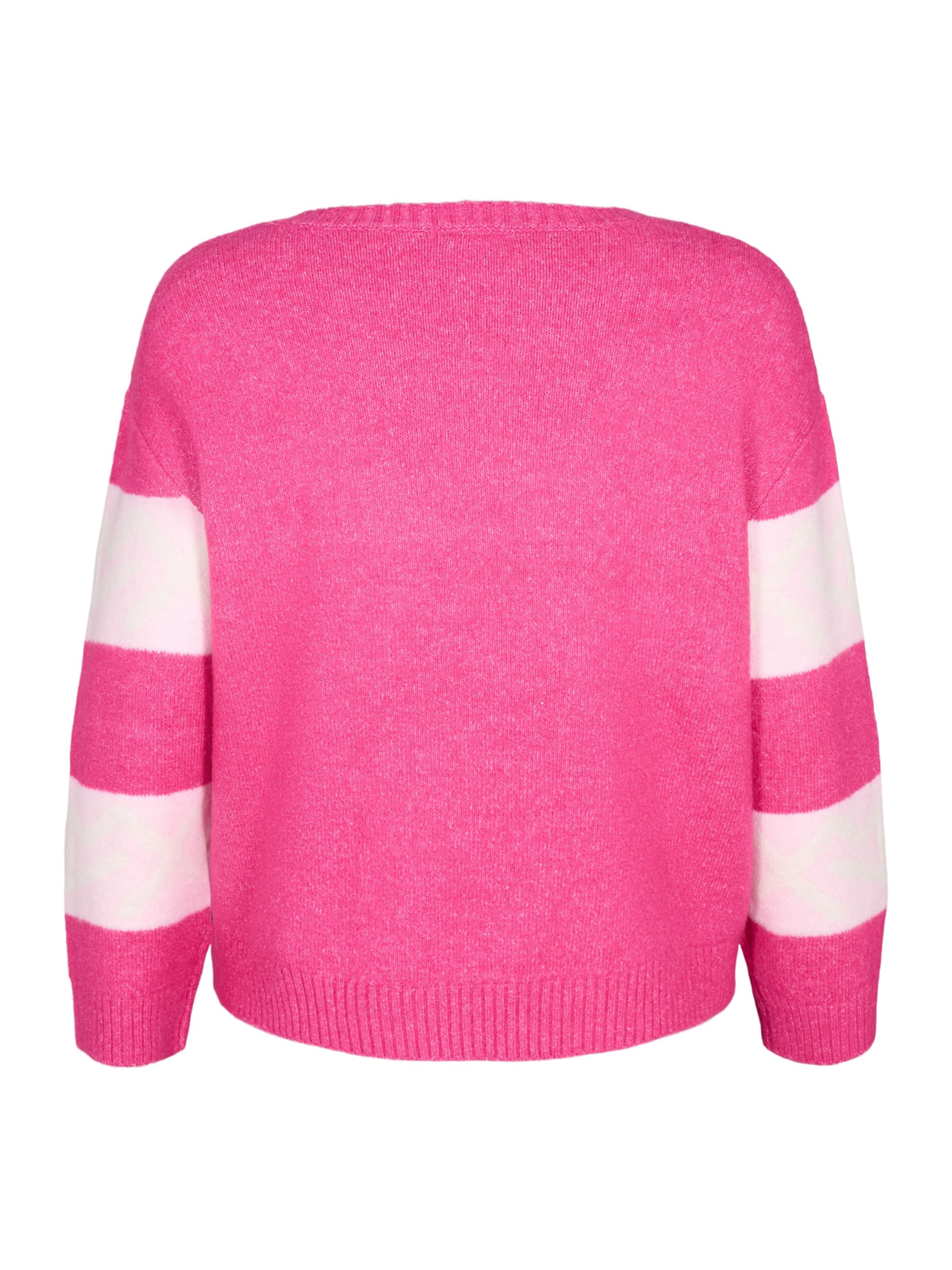 Zizzi Свитер 'MSISMO' в Ярко-розовый