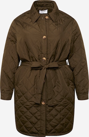 ABOUT YOU Curvy Between-Season Jacket 'Julie' in Green: front
