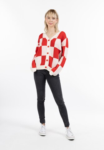 MYMO Knit Cardigan 'Blonda' in Red