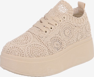Ital-Design Sneaker in Beige: Vorderseite