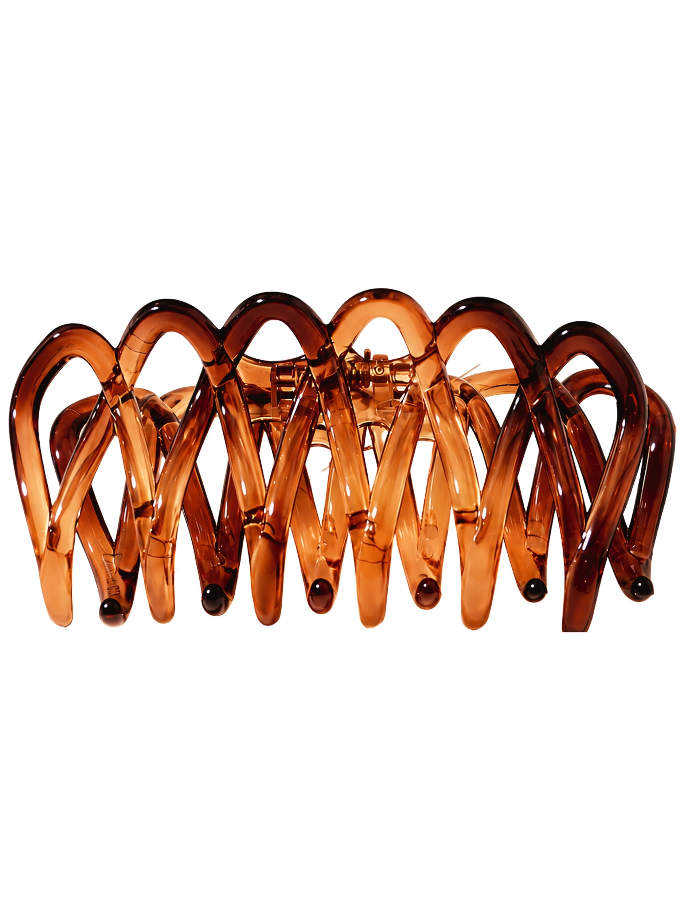soho Hair accesoires Hajékszerek 'Olive Hair Claw - Tortoise' - barna: elől