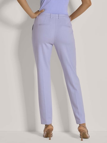 Regular Pantalon à plis MADELEINE en violet