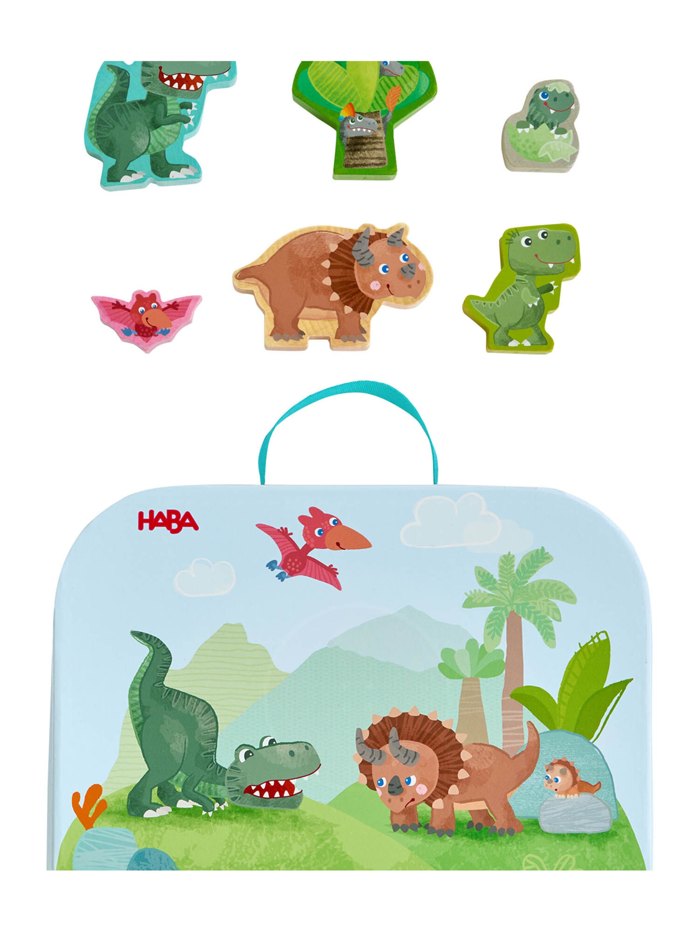 HABA Spiel ' Spielwelt im Koffer - Dinosaurier ' in Mischfarben: Vorderseite