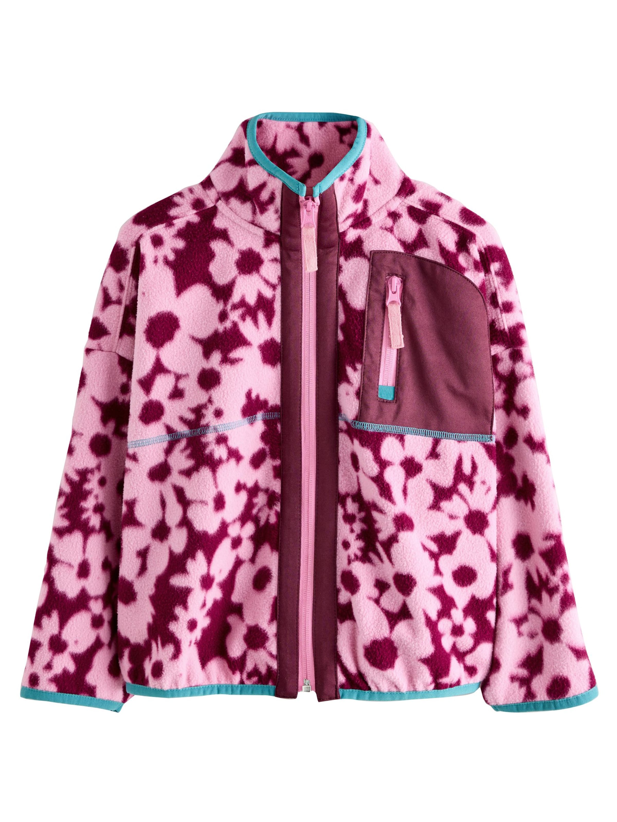 Next Fleece jacket in Purple: front