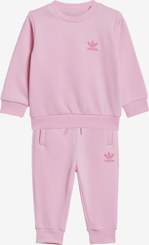 ADIDAS ORIGINALS Träningsoverall 'Adicolor' i rosa: framsida