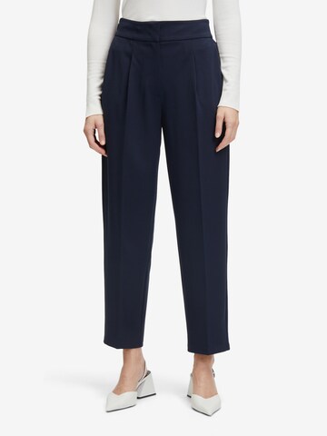 Betty Barclay Regular Pleat-Front Pants in Blue: front