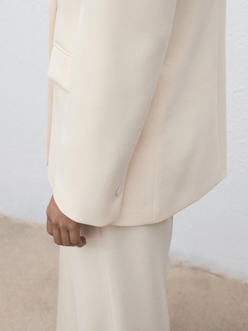 MANGO Blazer 'IGUANA' in White