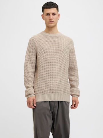 JACK & JONES Sweater in Beige