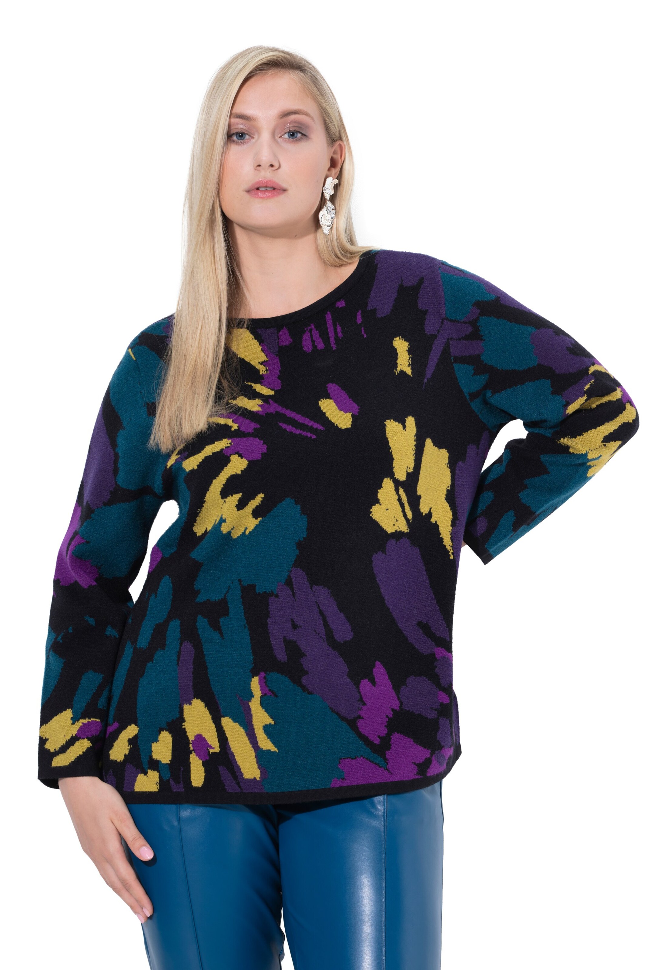 Ulla Popken Sweater in Black: front