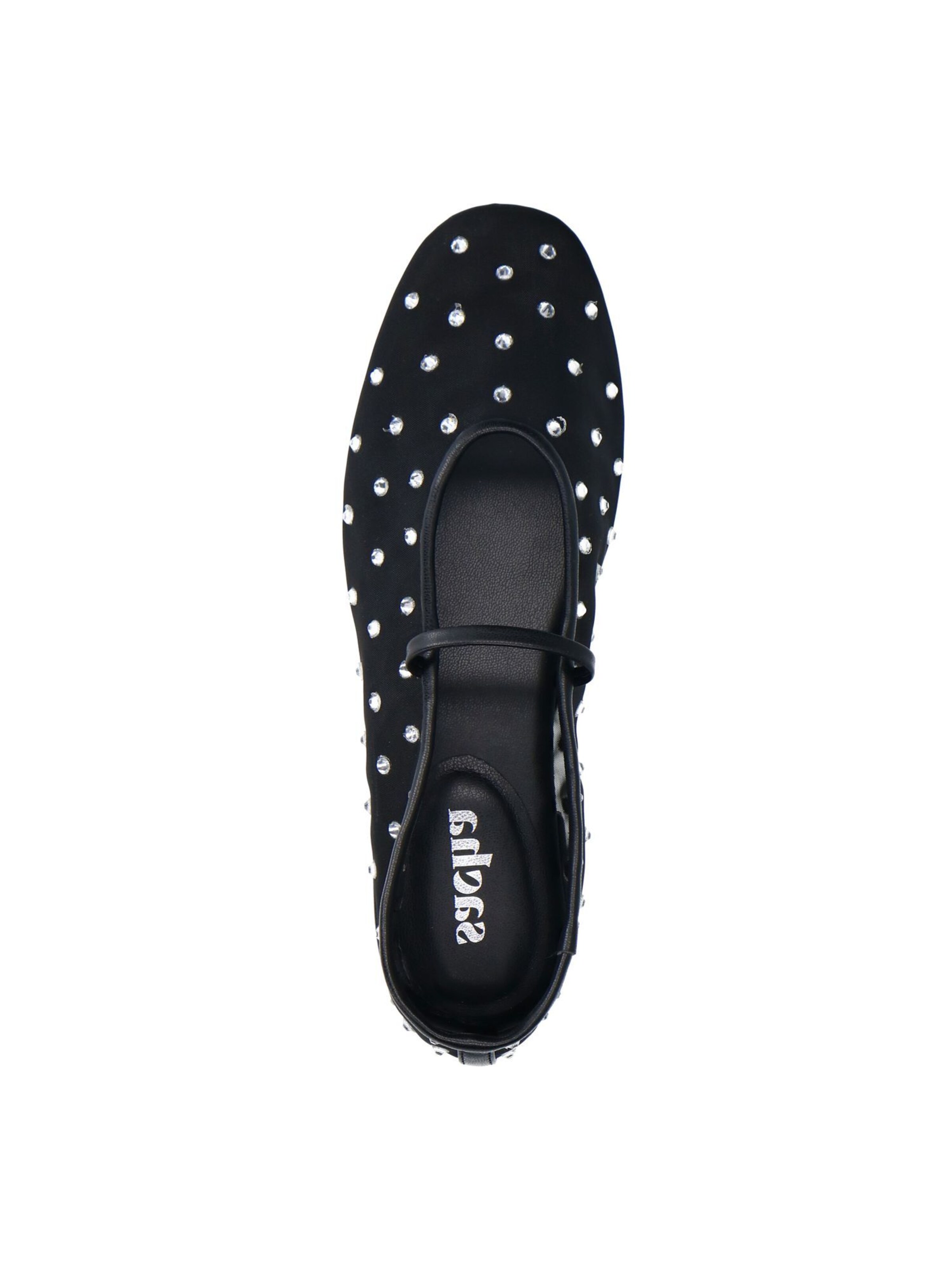 Ballerines à lanières SACHA en noir