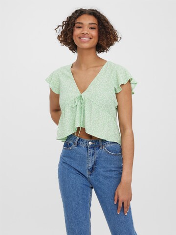 VERO MODA Top 'MELI' in Green: front