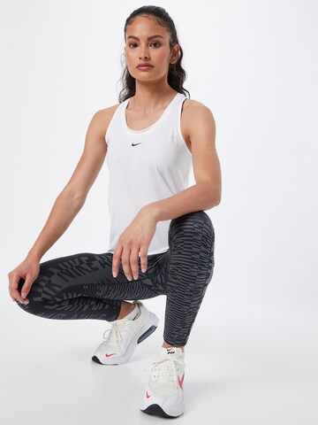 NIKE Športni top | bela barva