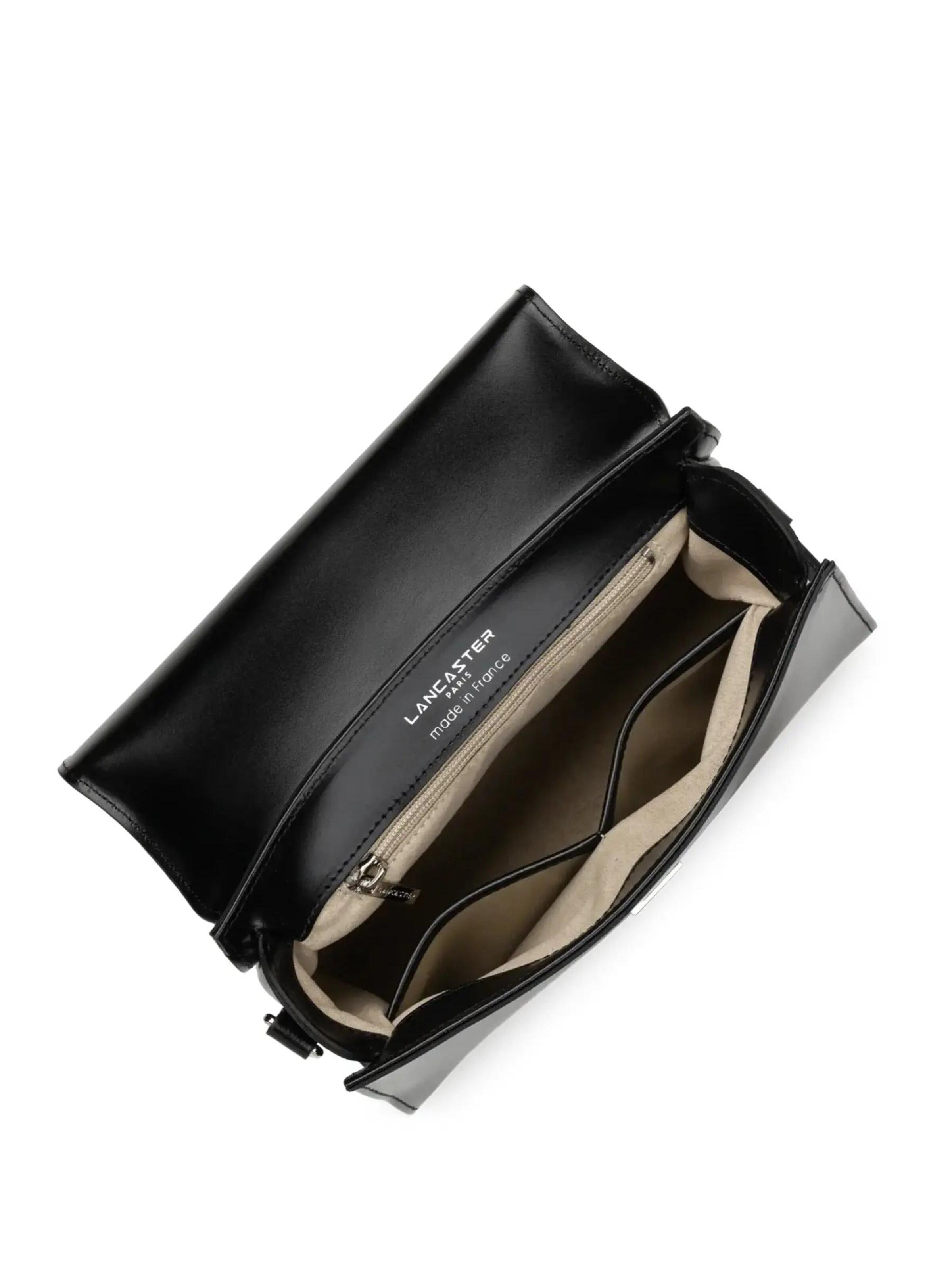 Sacs à main 'Sac à rabat avec fermoir Suave even 433-17 Noir' LANCASTER Paris en noir