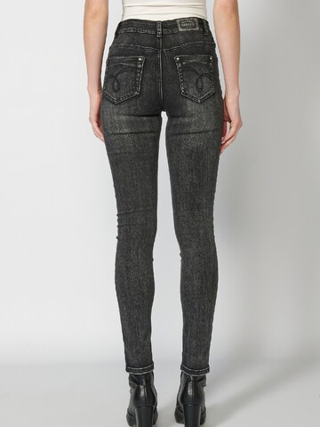 KOROSHI Slimfit Jeans in Zwart