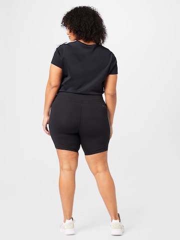 ADIDAS PERFORMANCE Skinny Fit Спортен панталон 'Essentials 3-Stripes High-Waisted ' в черно