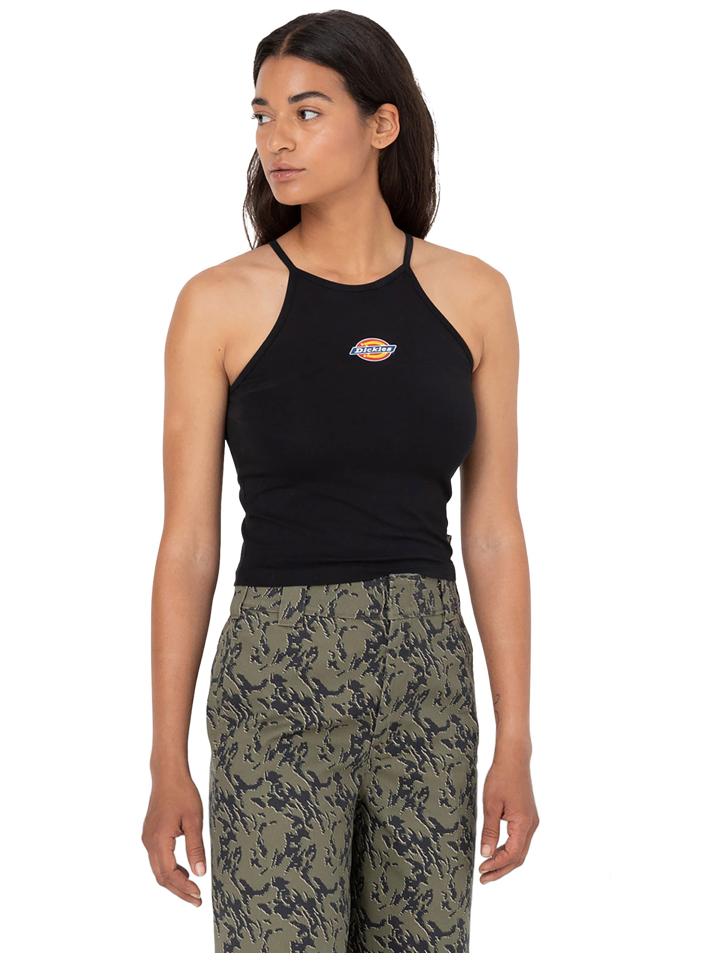 DICKIES Topp 'CHAIN' i svart: framsida