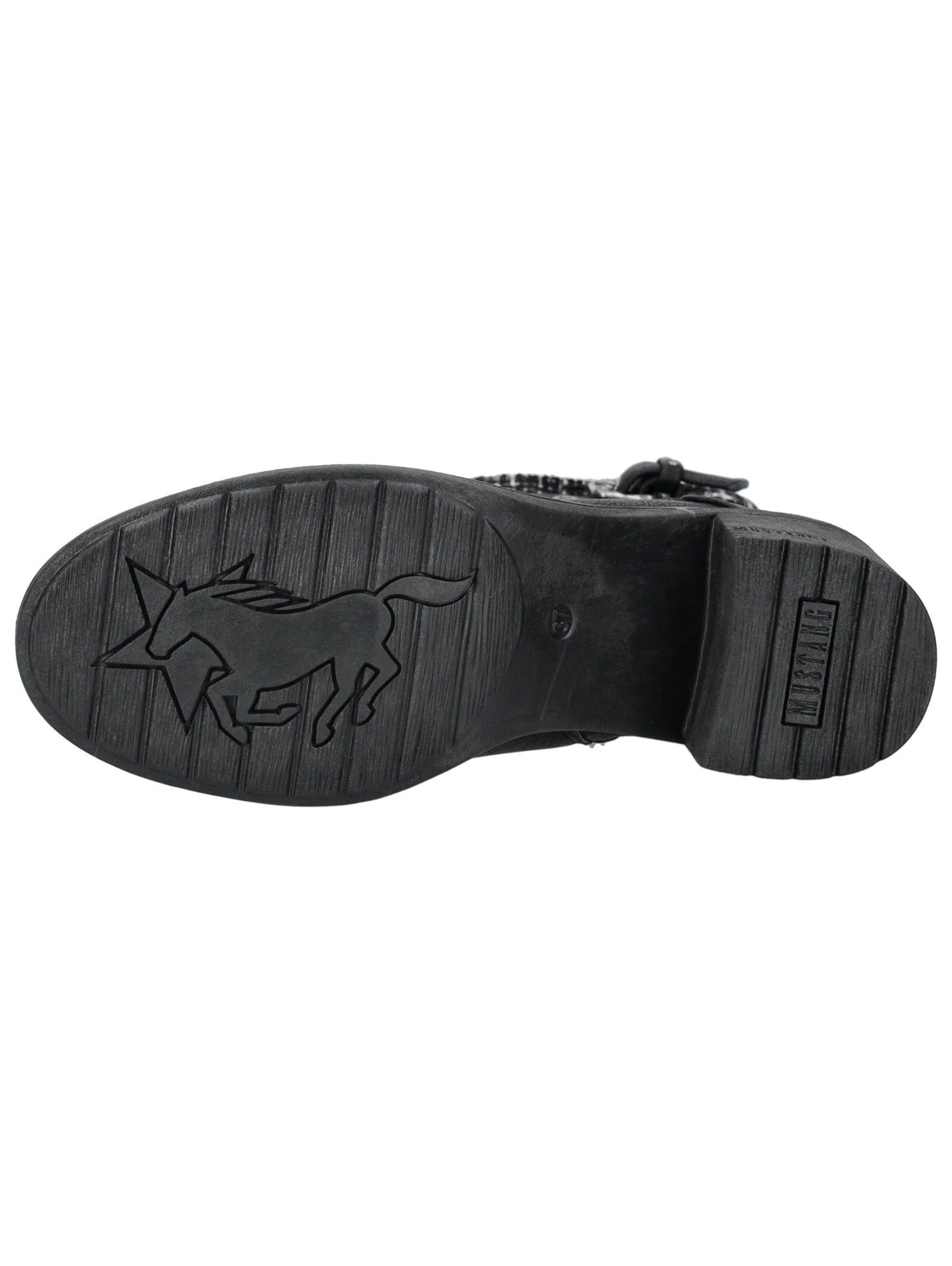 MUSTANG Lace-up bootie in Black