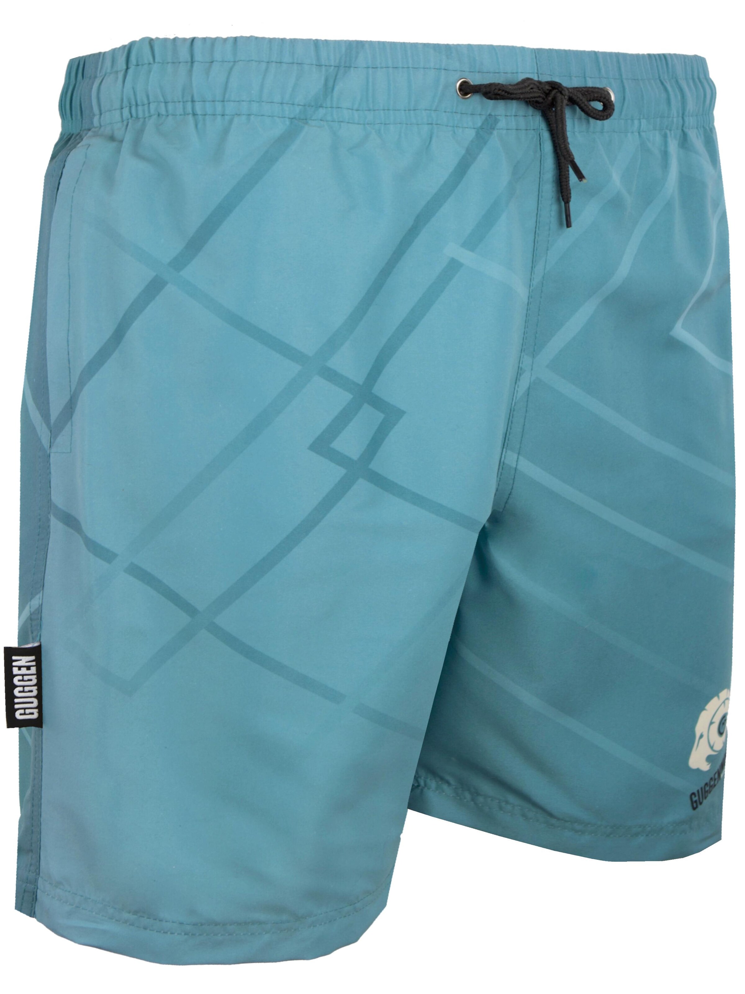 Guggen Mountain Swimming shorts 'Boardshorts B5' in Blue: front