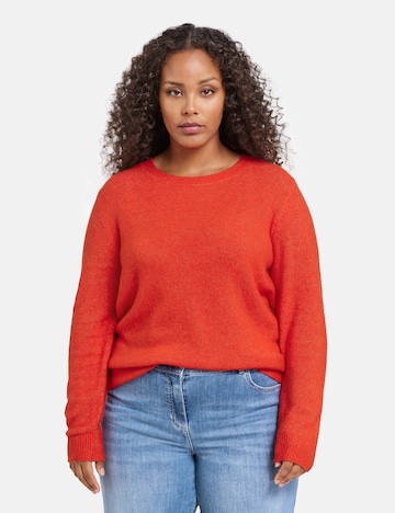 Pull-over SAMOON en rouge : devant