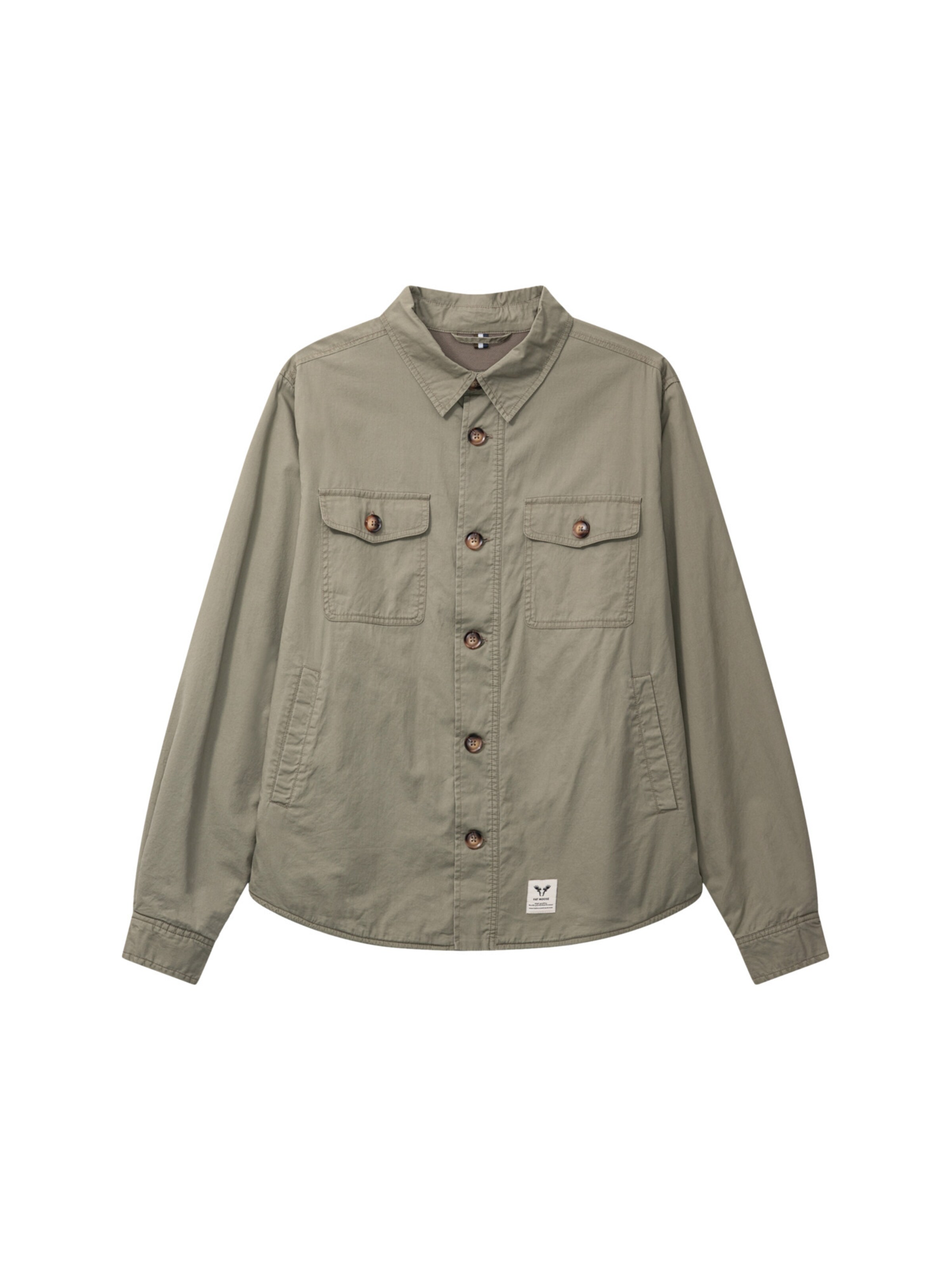 Fat Moose Button Up Shirt 'Arvid' in Khaki, Item view