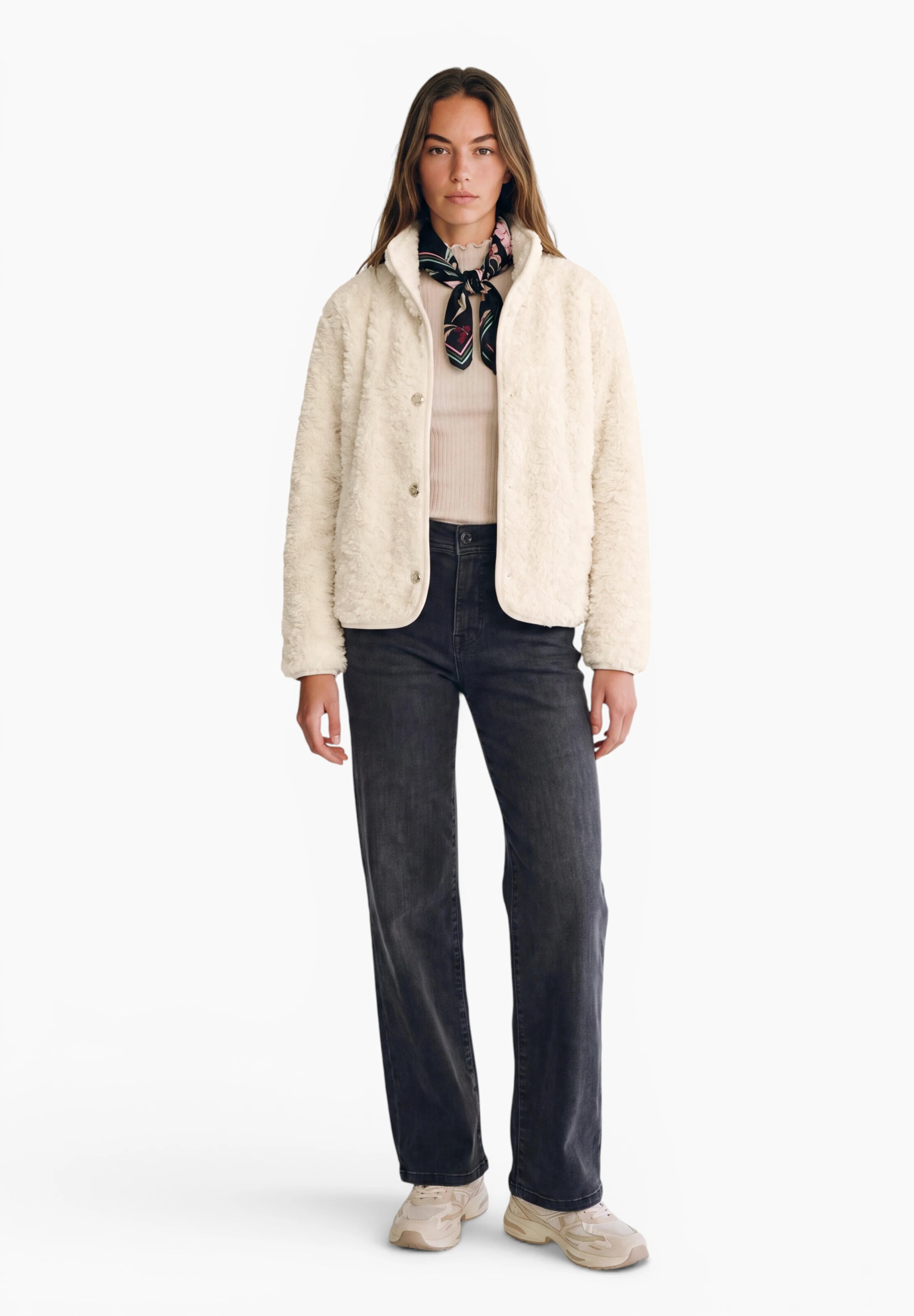 Street One Studio Between-Season Jacket in Beige: front