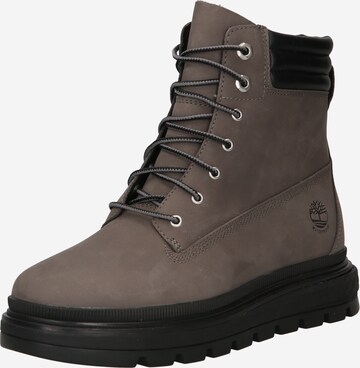 TIMBERLAND - Botines con cordones en gris: frente