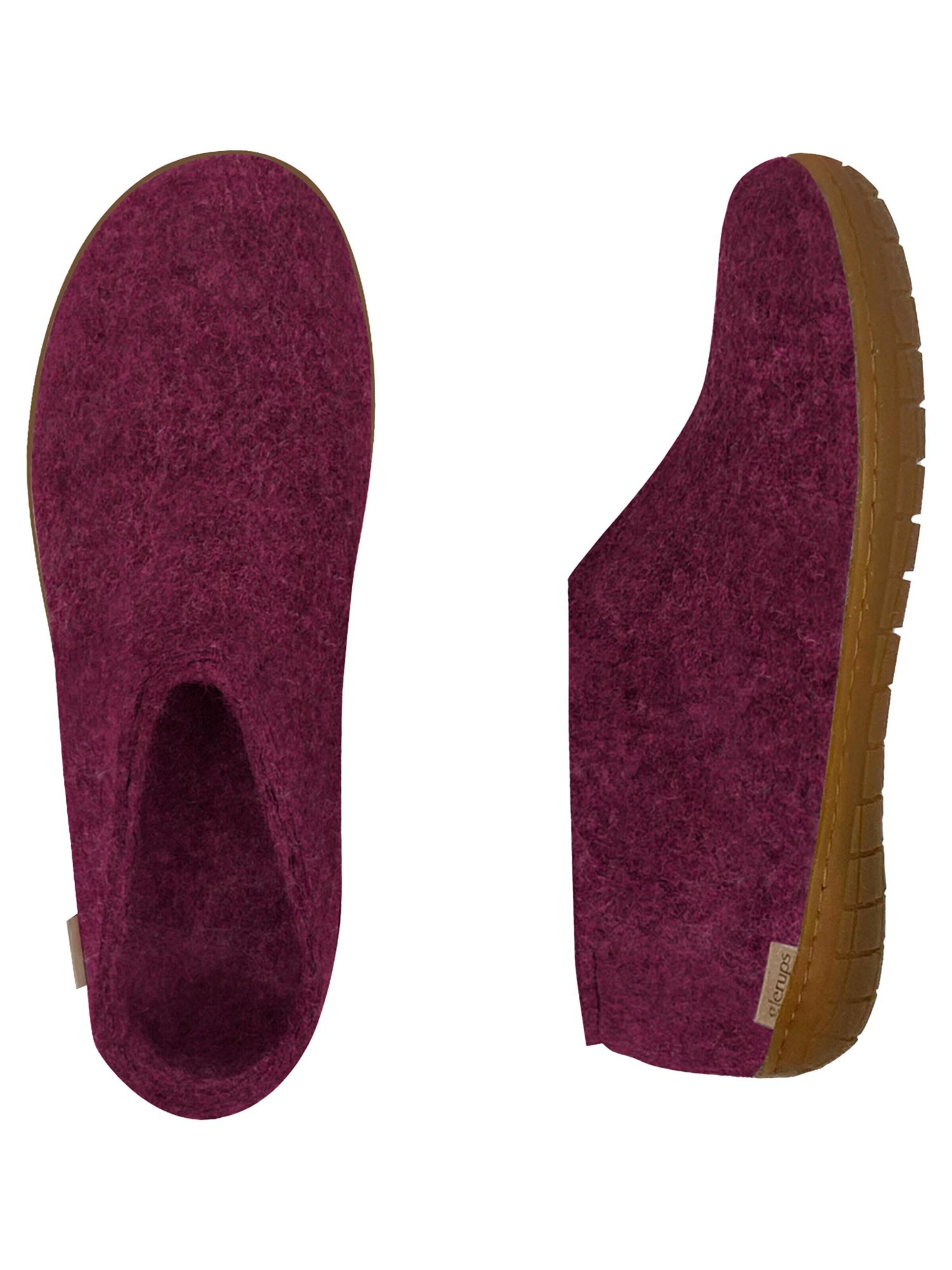Glerups Huisschoenen 'Kautschuksohle' in Lila