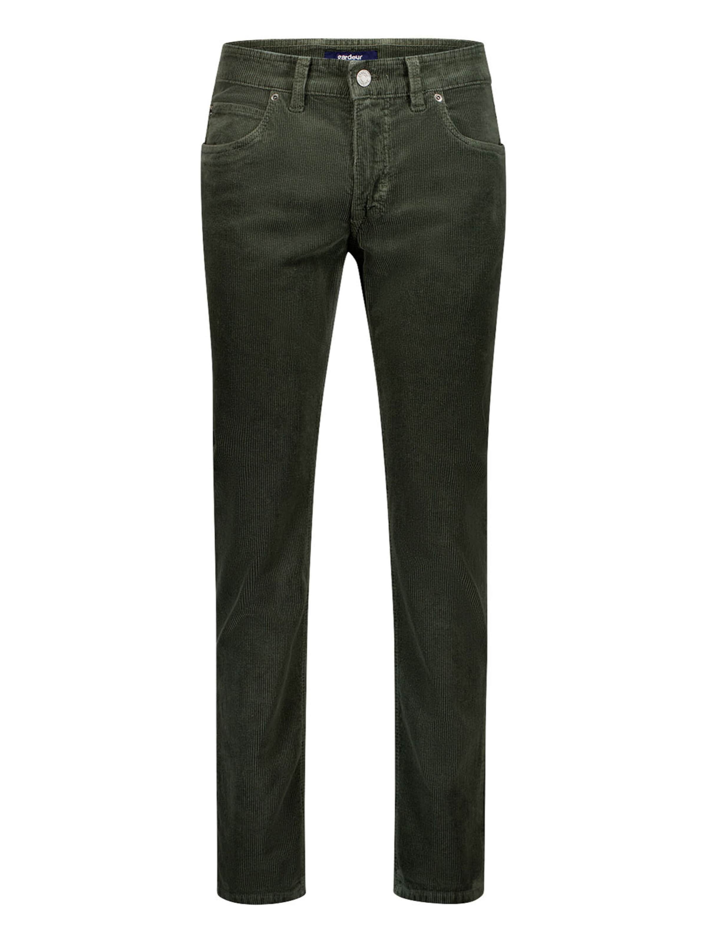 Regular Pantalon 'Bill' Gardeur en vert : devant