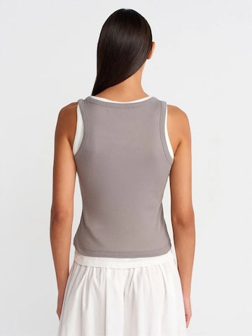 Dilvin Blouse in Grey