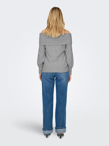 ONLY - Jersey 'ONLJEANETT' en gris