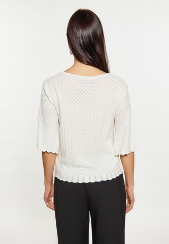 Usha Knit Cardigan in White