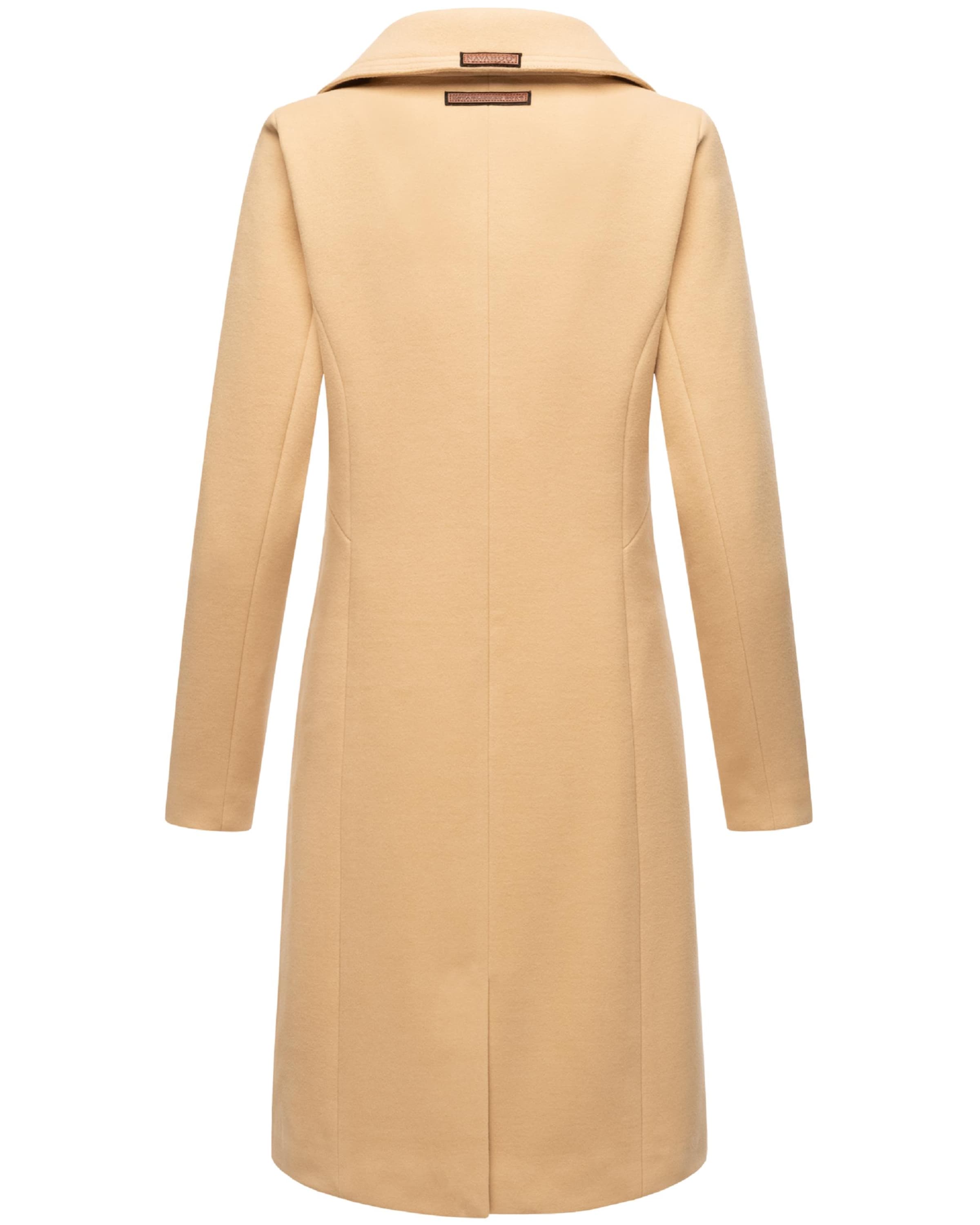 NAVAHOO Mantel 'Wooly' in Beige