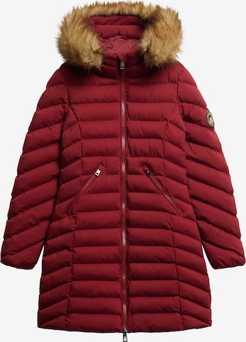 Manteau d’hiver 'Fuji' Superdry en rouge : devant