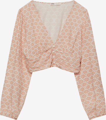 Pull&Bear Blouse in Oranje: voorkant