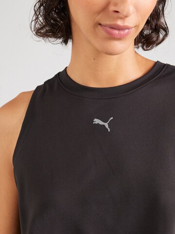 PUMA Sporttop 'Cloudspun' in Schwarz
