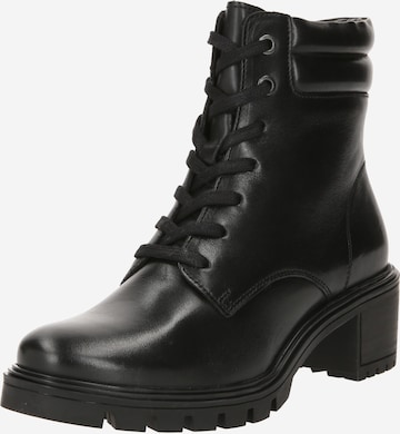 ARA Lace-Up Ankle Boots in Black: front