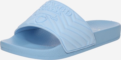 19V69 ITALIA Pantolette 'Jade' in hellblau, Produktansicht