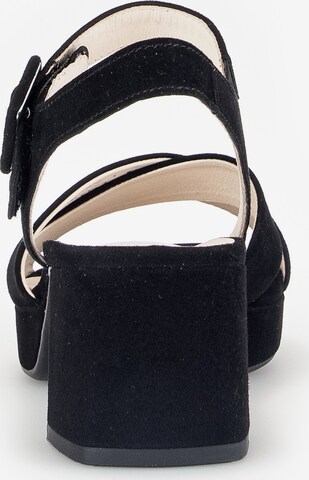 GABOR Strap Sandals in Black