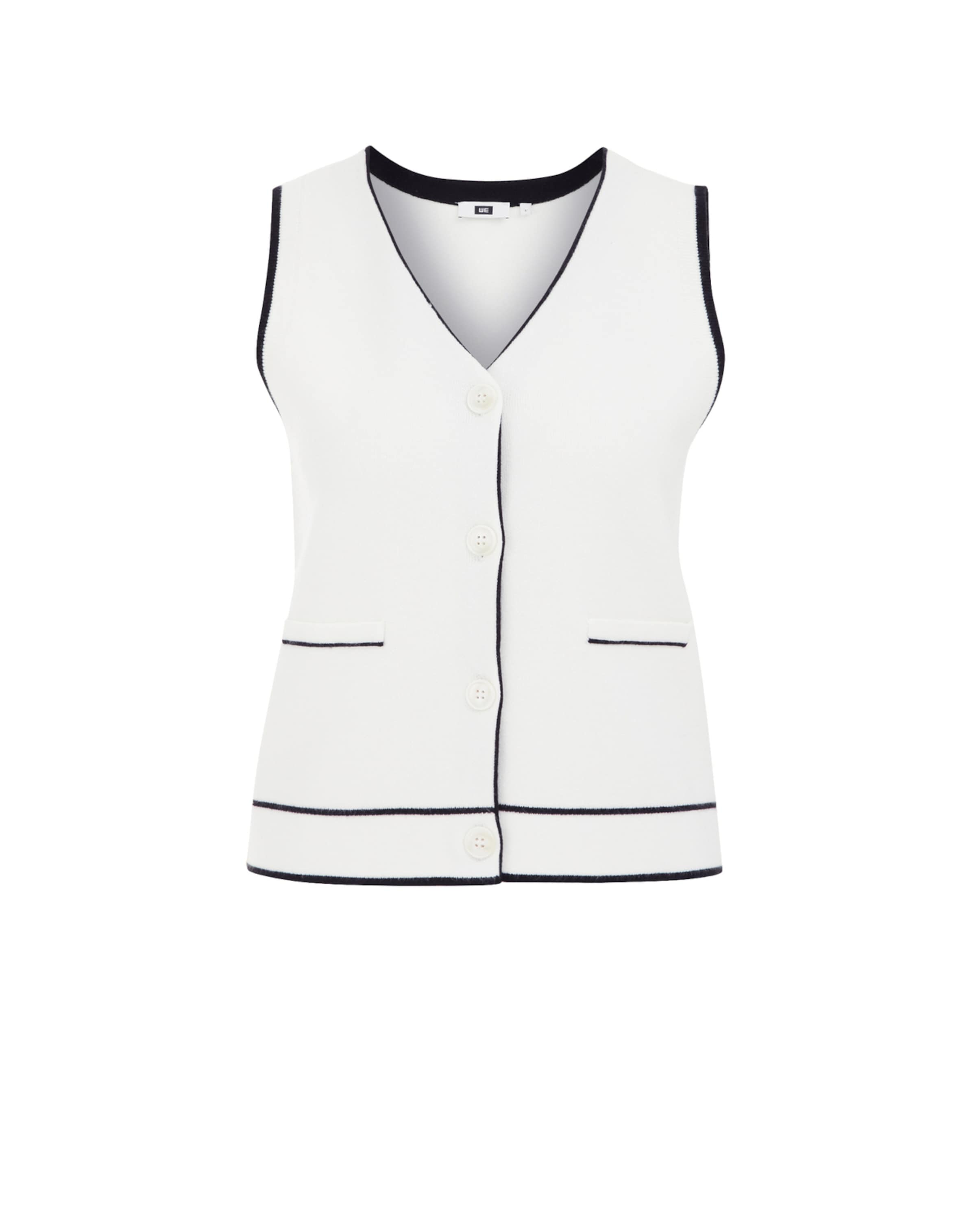 WE Fashion Vesta - Biela: predná strana