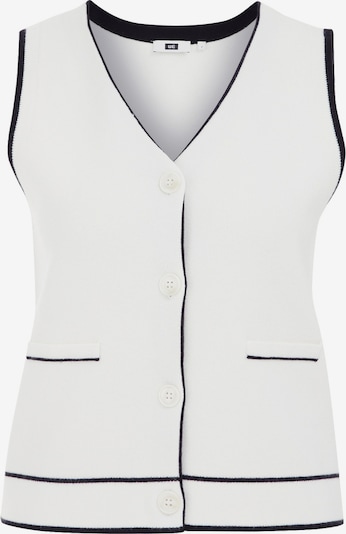 Vestă WE Fashion pe negru / alb natural, Vizualizare produs