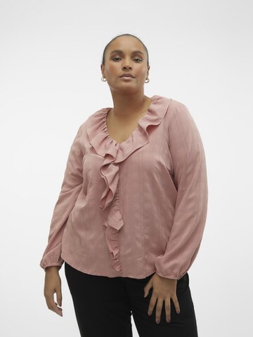 Vero Moda Curve Bluse 'VIDA' in Pink